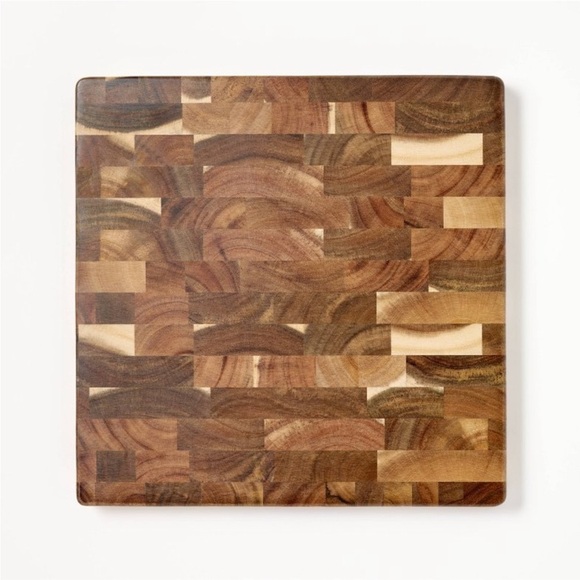 End Grain Acacia Wood Cutting Board from Figmint™ - Picture 3 of 6
